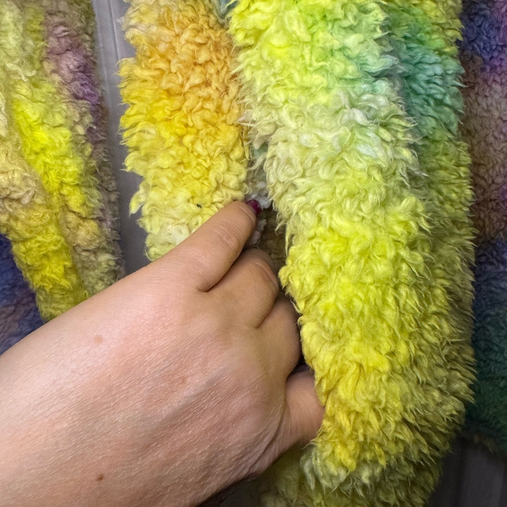 Haptics Colorful Tie Dye Fleece Pullover Size M - Picture 4 of 10